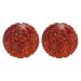 Frcolor 2st carving massage device for foot rolls manual massage desktop decor lychi decoration hand exercise balls handballs for chinese massage ornaments rosewood wood