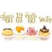 24 Pcs Glitter 60th Birthday Cupcake Toppers for Celebrating Sixty Years Old Birthday Party Decorations (Gold) - Buy Online on GoSupps.com