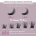 Individual D Curl 8mm Eyelash Segments - Natural DIY Eyelash Extensions | 1 Pack for Stunning Eye Makeup - Buy Online on GoSupps.com