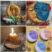 Sun & Moon Silicone Soap Mold - 4 Cavity Crescent Moon Face for Homemade Lotion Bar, Bath Bombs, DIY Candle Resin Making - Buy Online on GoSupps.com