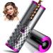 RE.OZA Cordless Automatic Hair Curler Portable Electric Wand Curling Iron with LCD Temperature Display Fast Heating Auto Rotating Hair Curler USB Rechargeable for Travel Home(Black Colour) (HAIR A1)