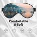 Premium Hong Kong Double-Sided Sleep Eye Mask - Comfortable Adjustable Blindfold to Block Out Light (Black - Buy Online on GoSupps.com