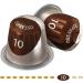 Jacobs Espresso 10 Intenso Coffee Capsules Compatible with Nespresso 20 Capsules 5.2 g - Buy Online on GoSupps.com