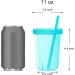 Youngever 7 Sets Plastic Kids Cups with Lids and Straws - Reusable Toddler Cups in Assorted Colors - Buy Online on GoSupps.com