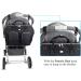 Pomelo Baby Changing Bag with Pram Clips & Mat - Black | Stylish & Functional - Buy Online on GoSupps.com