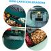 ABOOFAN 1pc Double Layer Dried Fruit Box Nut Plate to Rotate Light Luxury 26X26CM Green - Buy Online on GoSupps.com