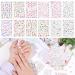 Valentine Gift Waterproof Manicure Leaves 3D Stickers Nail Sticker Shining Decals Nail Art Decoration(11) Style11 - Buy Online on GoSupps.com