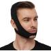 Keepaty Anti Snoring Chin Strap Large Adjustable Breathable Anti-Snoring Material Reduce Snoring and Improve Sleep for Sleep Apnea Mask for Men Women Kids black