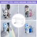 Xilimous Wall-Mounted Toothbrush Holder No Drill Stainless Steel Electric Toothbrush & Razor Bracket Self-Adhesive Organizer for Toothbrush Heads & Toothpaste - Buy Online on GoSupps.com