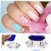 Beavorty Nail Art Crystal Cup Cosmetics Glass Jars Lipstick Glass Jar Nail Polish Glass Jar Crystal Glass Jar Nail Art Glass Cup Nail Polish Glass Cup Nail Art Glass Jar Manicure Hand Model 6.5x8cm Blue - Buy Online on GoSupps.com