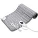 Heating Pad - Electric Heating Pads - Hot Heated Pad for Back Pain Muscle Pain Relieve - Dry & Moist Heat Therapy Option - Auto Shut Off Function (Light Gray, 12" x 24") Light Gray 12" x 24"