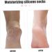 Silicone Moisturizing Socks 1 Pair Long Soft Gel Socks Anti Slip Women Foot Mask Socks Spa Pedicure for Dry Cracked Feet Rough Skin L Beauty Supplies - Buy Online on GoSupps.com