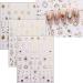 JMEOWIO 9 Sheets Heart Moon Star Sun Nail Art Stickers Decals Self-Adhesive Colorful Gold Nail Supplies Nail Art Design Decoration Accessories - Buy Online on GoSupps.com