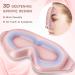 FlyCoco 99% Block Out Light Eye Sleep Mask - 3D Contoured Zero Pressure Adjustable Straps - Ideal for Sleep Travel & Napping | Pink - Buy Online on GoSupps.com
