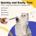 GW 8.5'' Thinning Grooming Scissor for Cats and Dogs - 50 Teeth Professional Shears with Yellow Jeweled Screw, J2 Stainless Steel, Safety Round Tip - Silver - Buy Online on GoSupps.com
