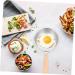 Zerodeko Stainless Steel Pot Griddle Egg Pan Frying Pan Kitchen Egg Cooker Fry Pan for Eggs Kitchen Pan Honeycomb Skillet Household Skillet Wood Non Stick Cooking Utensils - Buy Online on GoSupps.com