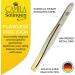 Camila Solingen CS31 3.5 Gold Tipped Surgical Tweezers - German Stainless Steel, Straight Tip, for Flawless Facial Hair & Eyebrow Shaping - Men/Women - Buy Online on GoSupps.com