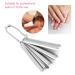 18Pcs French Manicure Nail Art Tips & Deep C-Shape Cutter Tool | DIY & Salon Use - Perfect for Men & Women - Buy Online on GoSupps.com