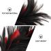 Beaupretty 1920s Vintage Feather Headband - Elegant Halloween Costume Hair Accessory for Women & Girls - Black & Red - Buy Online on GoSupps.com
