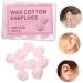 ULTECHNOVO 12pcs Wax Cotton Earbuds - Noise Cancelling Sleep Ear Protection Invisible & Comfortable Earplugs for Work & Travel - Buy Online on GoSupps.com