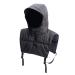 Outdoor Winter Sports Sleeveless Vest Hat Windproof hat Carry-on Down Hat,Hoodie Autumn/Winter Tops Jumper Hoodie Casual Skiing/Mountain Climbing for Men&Women Black