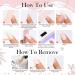 Semi Cured Gel Nail Strips - 20 High-Quality Self-Adhesive Wraps for French Manicure - Blush French Tips Included - Buy Online on GoSupps.com