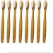 Eco-Friendly Bamboo Toothbrush Set - 8 Hard Bristle Brushes | 100% Biodegradable Vegan & BPA Free - Buy Online on GoSupps.com