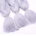 24 Ombre Braids Extensions - Synthetic Crochet Hair 3pcs 300g Bundle 60cm #28 Silver Gray/Black - Elailite - Buy Online on GoSupps.com