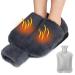 Foot warmer hot bottle for feet coatcool foot warmer without electricity 2 in 1 foot heat bottle hot water bottle with reference for women men children soft warm winter footrest hand warmers for office living room 30x35cm