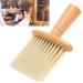Barber Hair Cutting Brush Nylon Hair Neck Duster Brush for Home Salon Hairdressing Station Use(Beige)