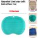 Extra Large Shower Foot Scrubber Massager with Non-Slip Suction Cups - Increase Circulation & Exfoliation - Soft Bristles - 11.8 x 9.5 Inches - Green - Buy Online on GoSupps.com