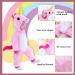 Doladola Baby Unicorn Romper | Flannel Animal Hooded Jumpsuit for Toddler | 18-24 Months | Pink - Buy Online on GoSupps.com