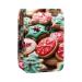 Travel Lipstick Organizer Case Lipstick Case Portable Makeup Bag With Mirror Assorted Cookie Food Pattern N182s2azol