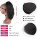 Fake Hair Bun Long Curly Shaggy Ponytail Hair Extensions Natural Black with Drawstring Hair Comb Ponytail Hair Bun for Black Women Hair Accessories (Color : Black Size : 20 inch) 20 inch Black - Buy Online on GoSupps.com