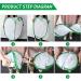 TSLBW Insect Butterfly Habitat Butterfly Garden Kit Large Butterfly Habitat Cage Collapsible Pop-up Insect Monarch Butterfly Net Butterfly House for Kids 40 * 40 * 60cm - Buy Online on GoSupps.com