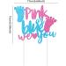 Boy or Girl Cake Topper Glitter Pink or Blue We Love You Gender Reveal Cake Decorations for Baby Shower Kids Boys Girls Birthday Party Decoration Supplies A4SGFLCP - Buy Online on GoSupps.com