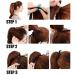 Dark Brown Clip-In Ponytail Braid Extension - 56 cm Smooth Straight Realistic Hair - Buy Online on GoSupps.com