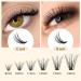 Individual Cluster Eyelashes QUEWEL - 240 Pieces 0.07C Curl DIY Eyelash Extensions Natural Look Mix 8-14mm (20D+30D) - Buy Online on GoSupps.com