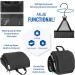 Premium Travel Hanging Toiletry Bag with Expandable Compartments - Jet Black - Buy Online on GoSupps.com
