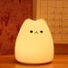 Cute Cat Lamp Kids Night Light for Girls Bedroom with Tap Control 7 Colors Kitty Lamp Birthday Gifts for Baby Toddler Teen Children Boys Portable Silicone Soft Kawaii Nightlight Nursery Room Decor - Buy Online on GoSupps.com