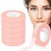 Sibba 6 roll eyelashes tape lash band for eyelash extension breathable micropores fabric eyelash ligaments pink lash extension under eye band eye eyelash extension tools