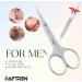 Nail Scissors Daimond Grain Nail File Curved Blade Professional Stainless Steel Toenail Manicure Pedicure Eyebrows Nose Beard Mustache Grooming Cuticle Scissors - Buy Online on GoSupps.com