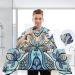 Shop Waterproof Barber Cape - Vintage Flower & Cheetah Hair Cutting Bib for Men & Women | Unisex Hair Salon Essentials - Buy Online on GoSupps.com