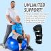 TRACE KASA 2 Pack Knee Compression Sleeve - Size L - Knee Brace for Men & Women - Joint Pain Relief - Ideal for Running, Gym & Arthritis - Black (1 Pair) - Buy Online on GoSupps.com