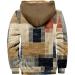 Shop Hanxiulin Men's Fleece Plush Jacket - Oversized Warming Zipper Hoodie | Lightweight Quilted Winter Coat in Khaki & More Color Variants - Buy Online on GoSupps.com