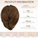 BARSDAR HAARDIAD Short Synthetic Hair Extensions - Light Golden Brown Ponytail Scrunchy | 20cm Hair Jewelry for Women - Buy Online on GoSupps.com