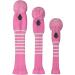 Scott Edward Golf Headcovers Set - Driver, Fairway Wood & Hybrid - Pink White Stripes - Buy Online on GoSupps.com