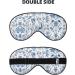 Buy Flowers and Leaves Print Unisex Sleep Eye Mask - Soft Comfort Cover for Travel Yoga & Shift Work - Buy Online on GoSupps.com