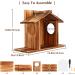 LgowithU Squirrel Feeder Wood Squirrel Feeders for Outside Winter Durable Box Easy to Fill with Removable Front Panel for Corn Peanuts Nuts - Buy Online on GoSupps.com