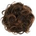 CAISHA by PRETTYSHOP Large Hairpiece Scrunchy Instant Updo Curly Messy Bun Brown Mix G9E brown mix #2T30B G9E